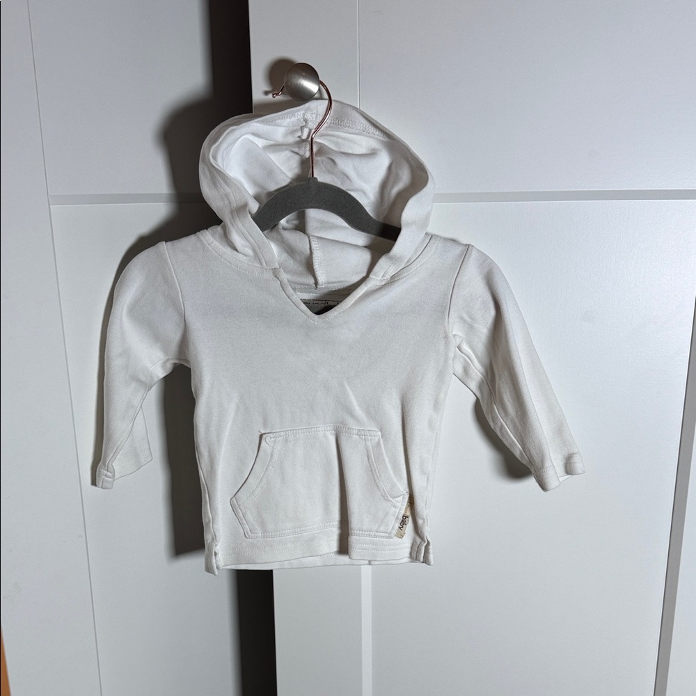 L'ovedbaby White Hoodie for Baby